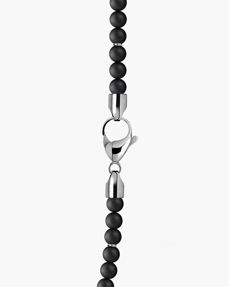 taormina-abbracci-beads-necklace-stainless-steel-obsidian-6mm-clasp-detail