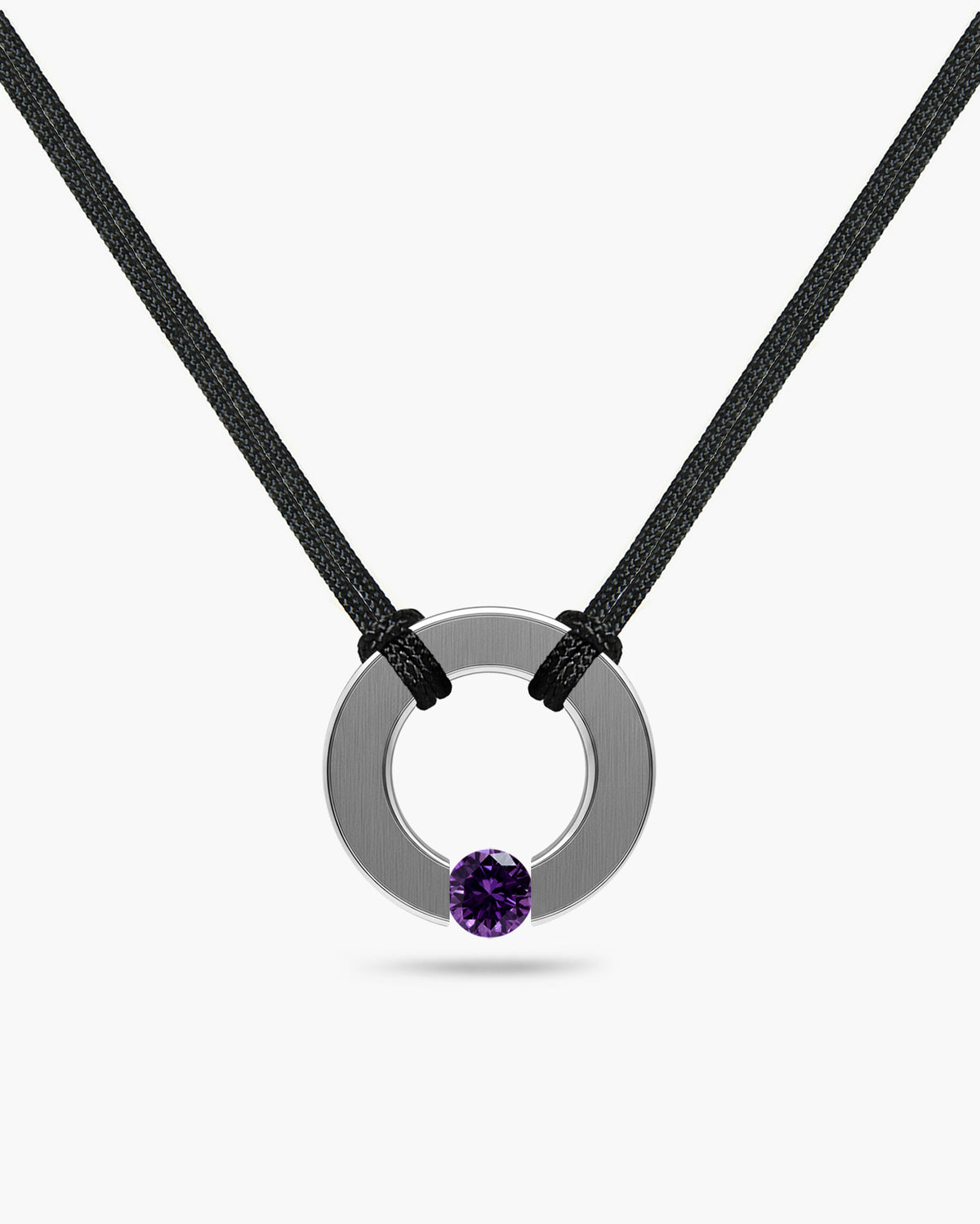 taormina-abbracci-double-cord-necklace-stainless-steel-center-ring-tension-set-amethyst