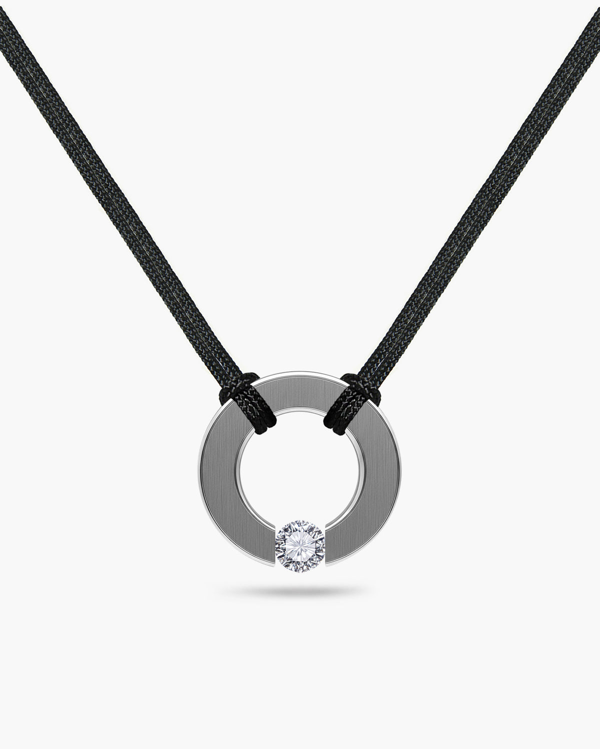 taormina-abbracci-double-cord-necklace-stainless-steel-center-ring-tension-set-white-sapphire