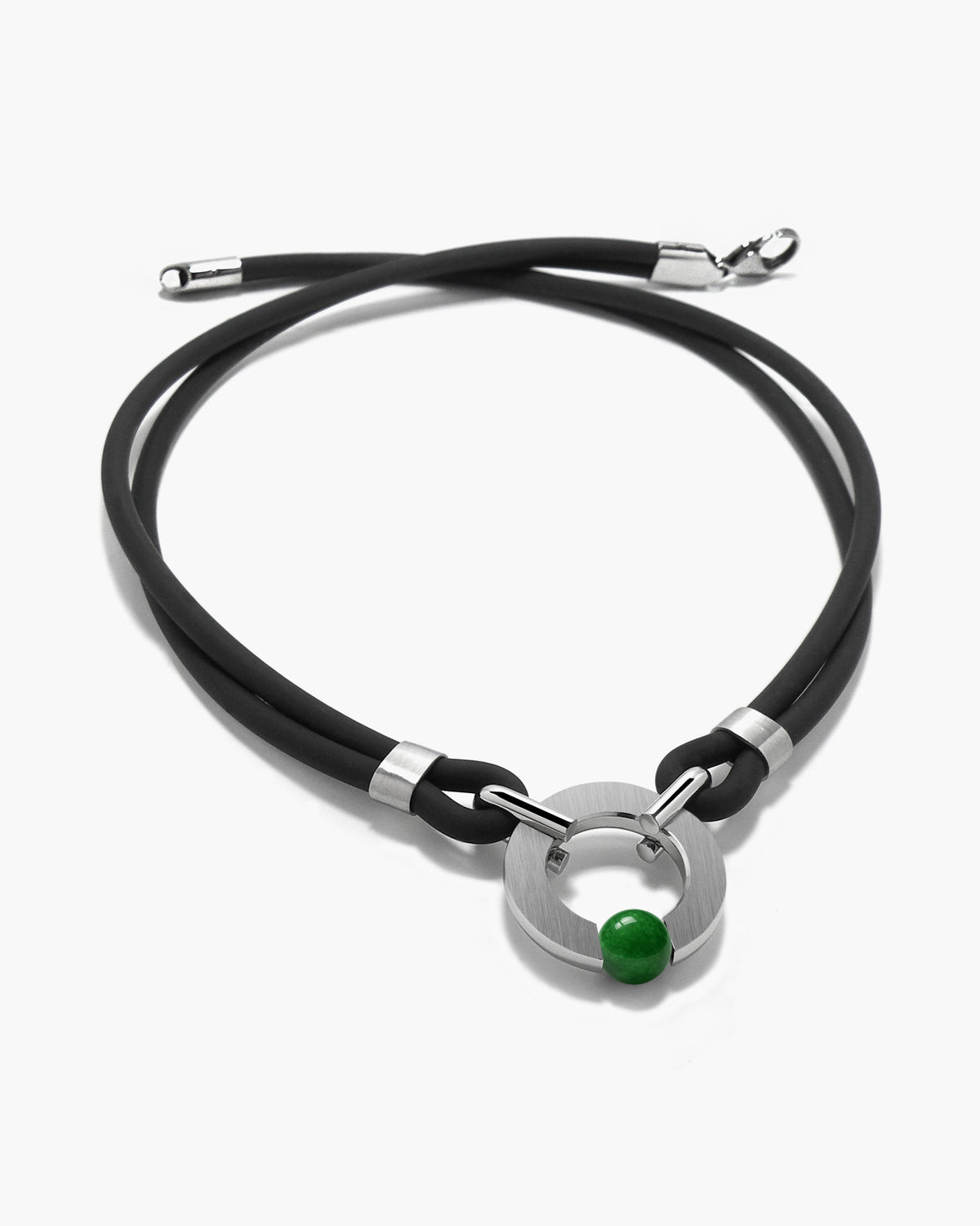 taormina-abbracci-double-strand-rubber-necklace-tension-set-bead-jade-nephrite