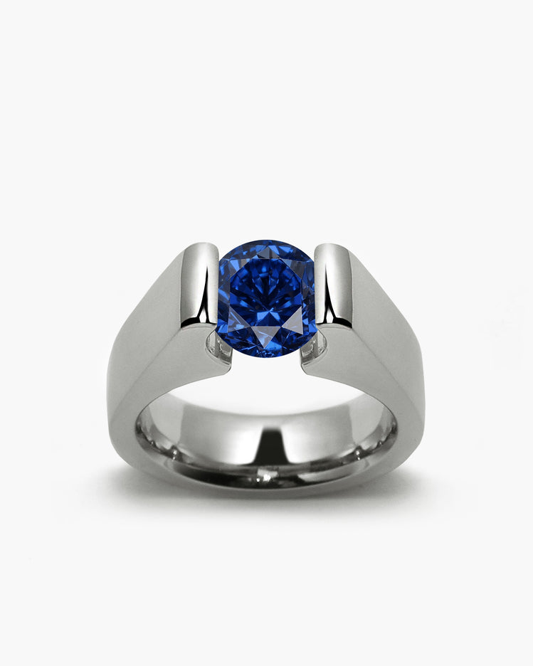 taormina-amore-tension-set-ring-blue-sapphire-front