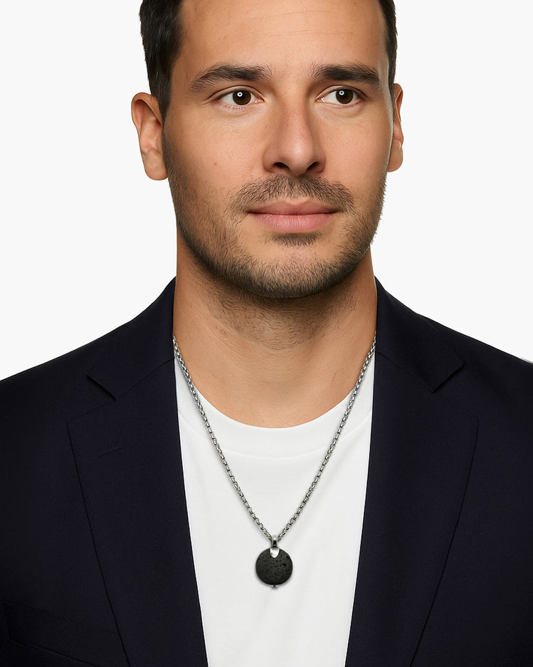 taormina-black-lava-rock-pendant-box-chain-necklace-male-model