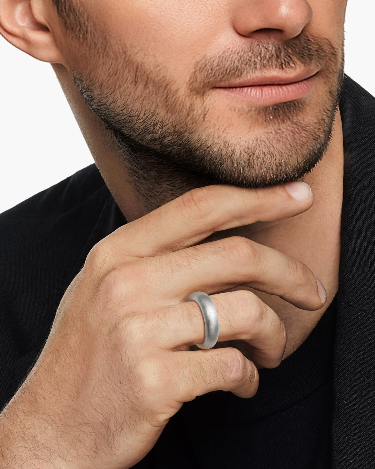 taormina-bolla-band-ring-brushed-model-male