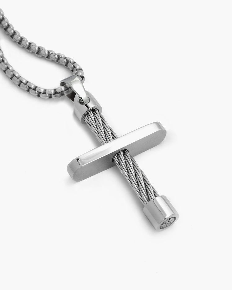 Cable Cross Pendant