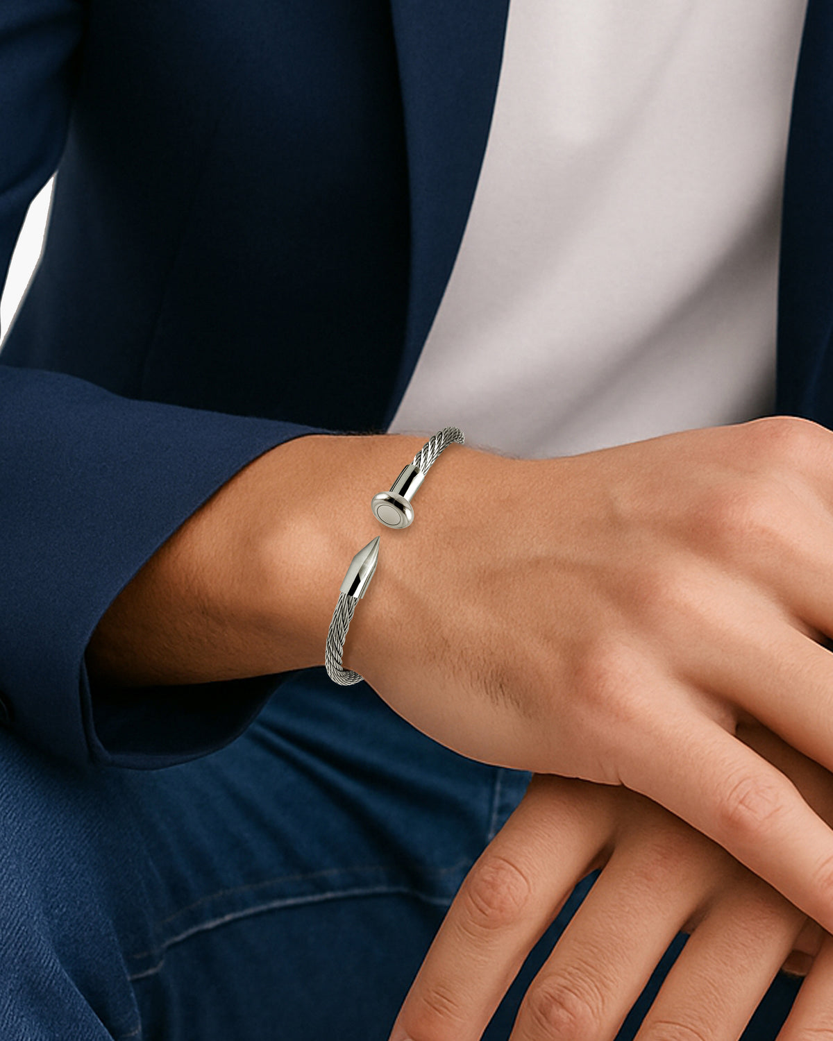 Chiodo Cable Cuff Bracelet