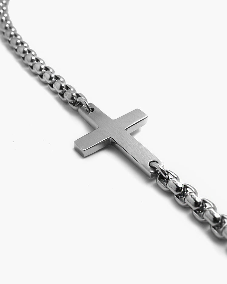 Cross Station Chain Bracelet