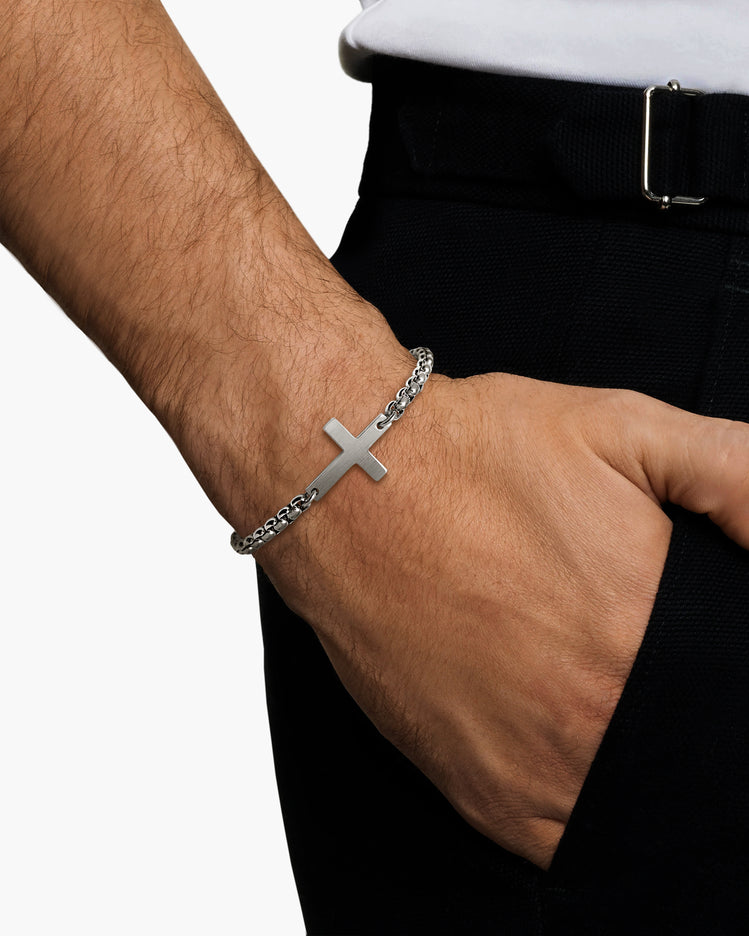 Cross Station Chain Bracelet