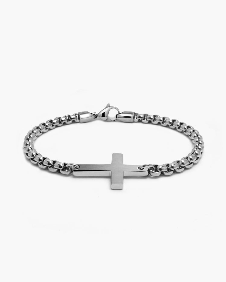Cross Station Chain Bracelet