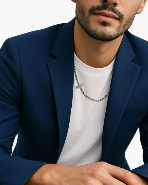 Cross Station Chain Necklace