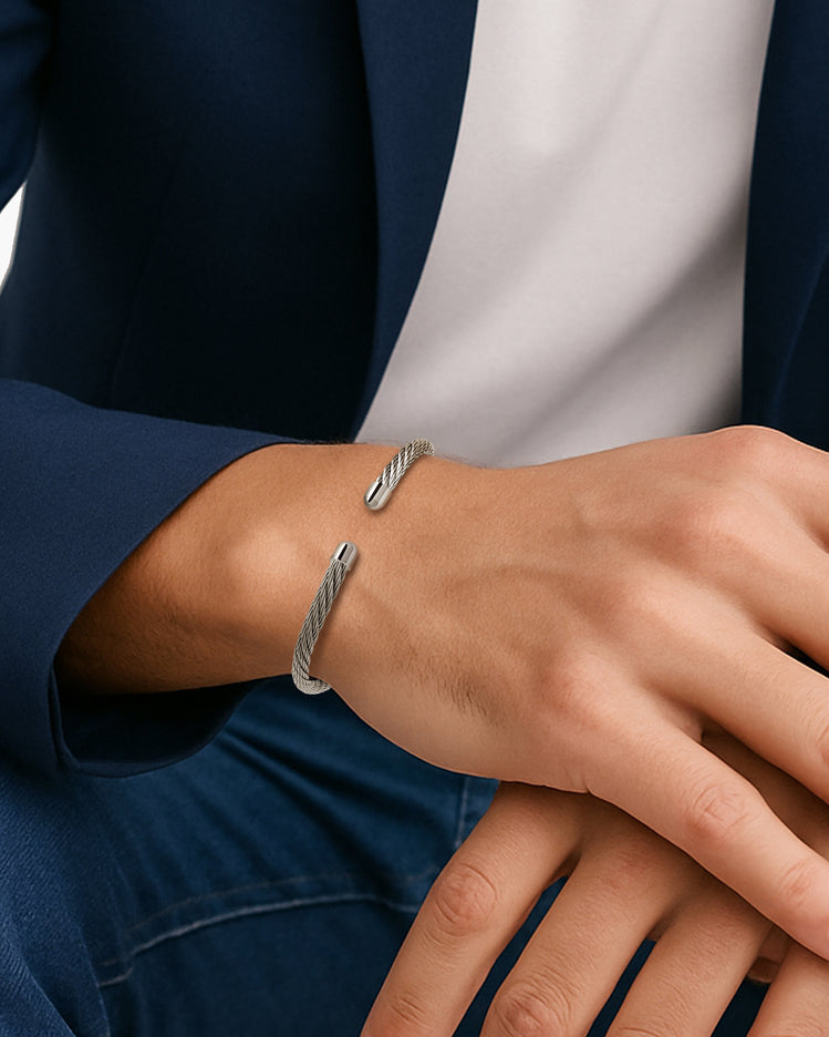 Cable Cuff Bracelet