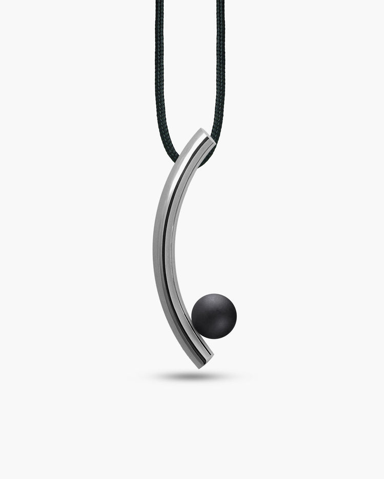 taormina-curve-pendant-cord-stainless-steel-obsidian
