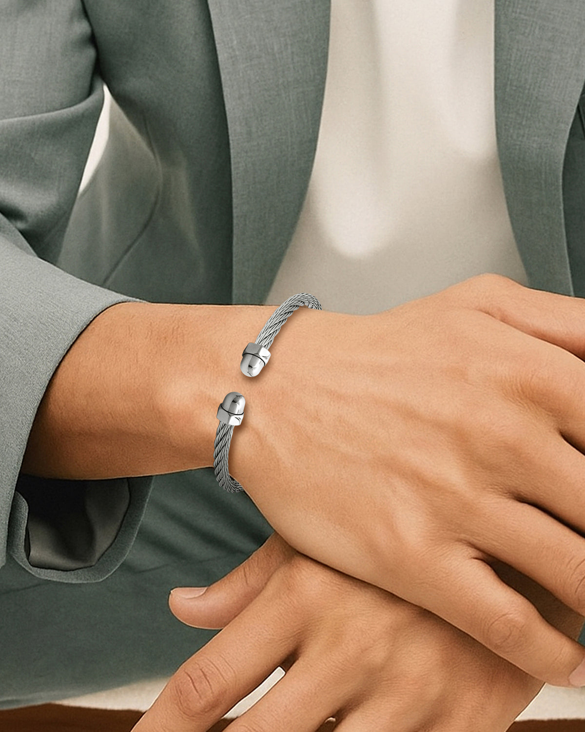 Cable Cuff Bracelet