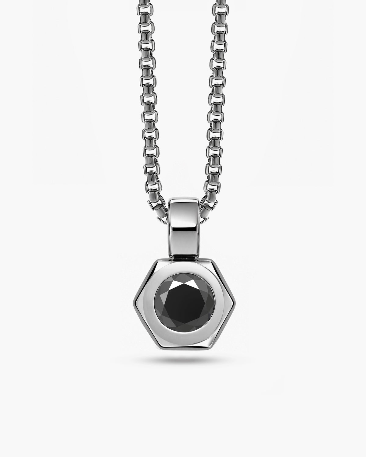 taormina-dado-colored-gemstone-pendant-chain-stainless-steel-black-onyx-front