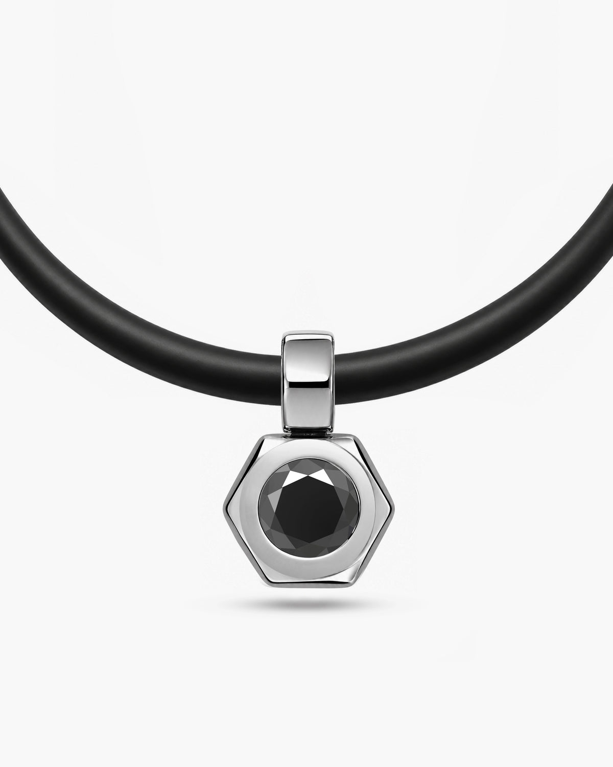 taormina-dado-colored-gemstone-pendant-rubber-stainless-steel-black-onyx-front