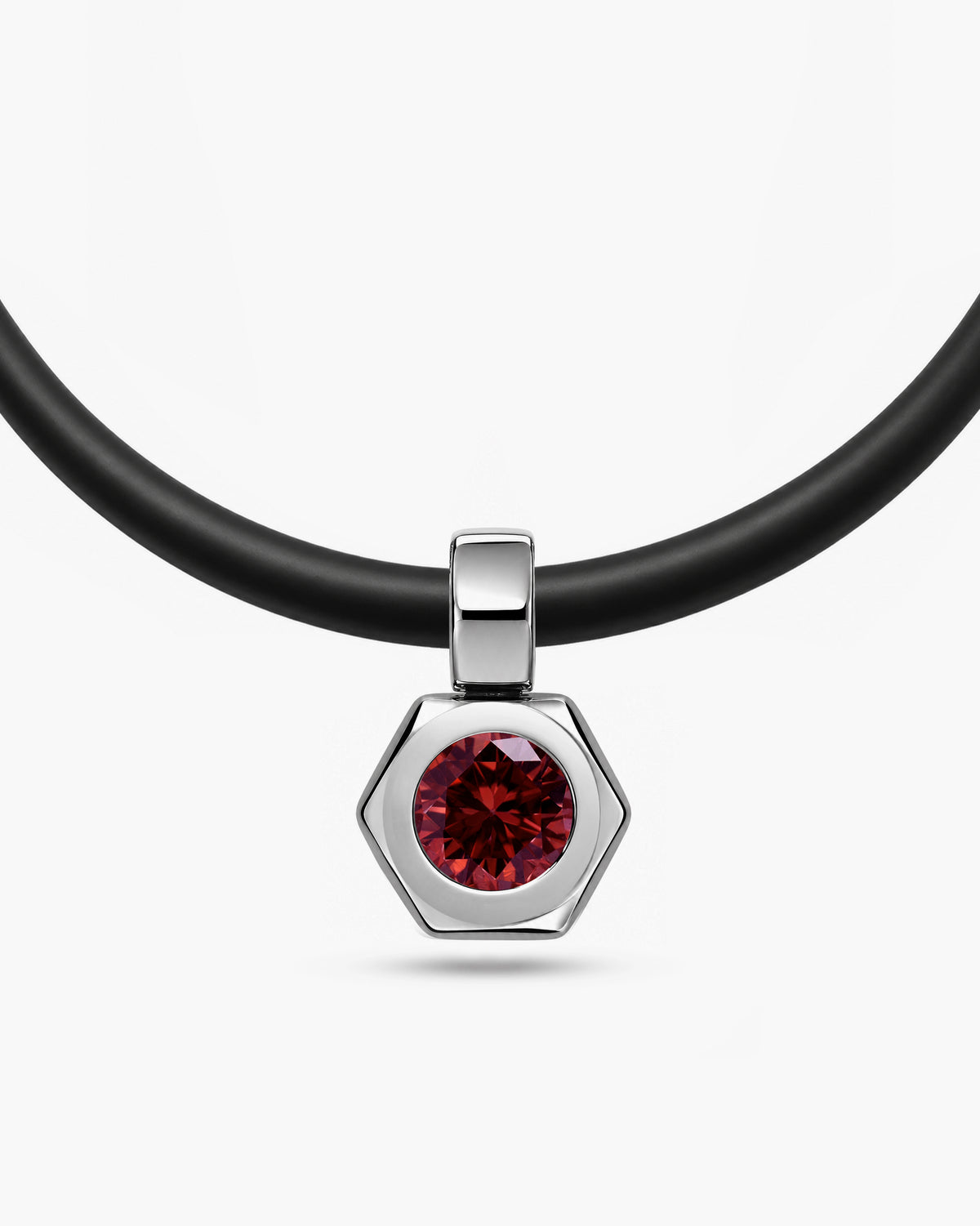 taormina-dado-colored-gemstone-pendant-rubber-stainless-steel-garnet-front
