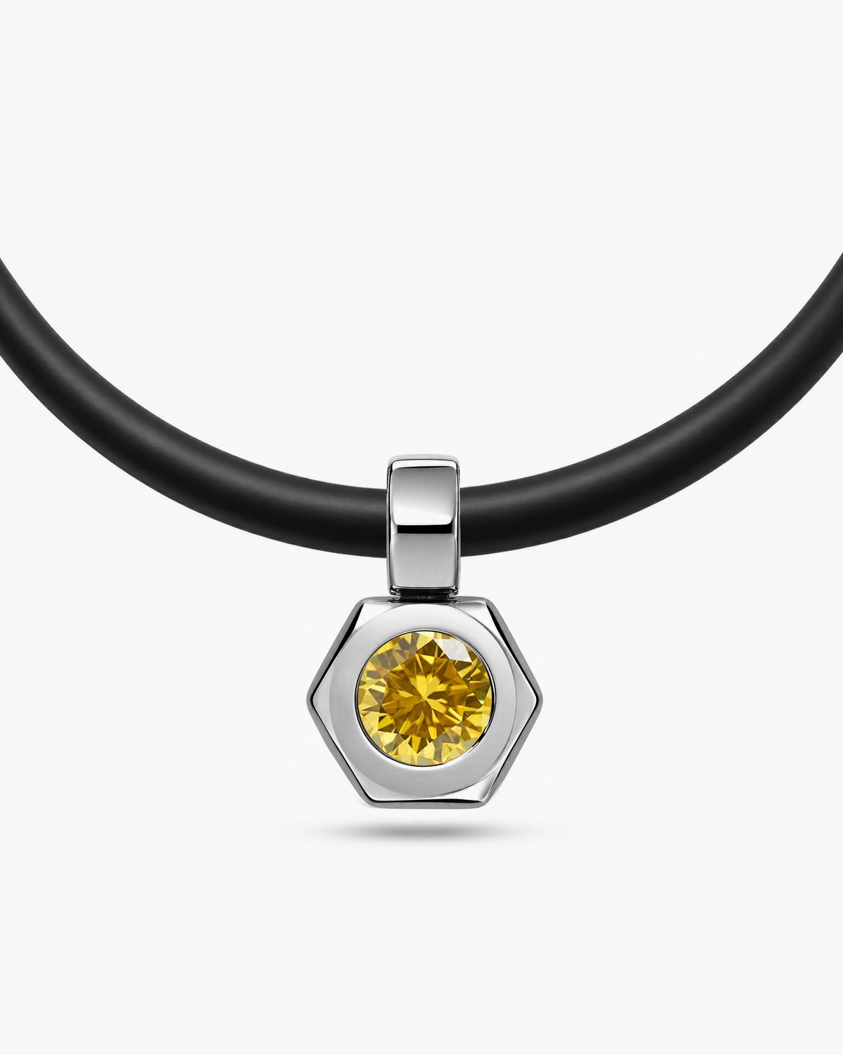 taormina-dado-colored-gemstone-pendant-rubber-stainless-steel-yellow-sapphire-front