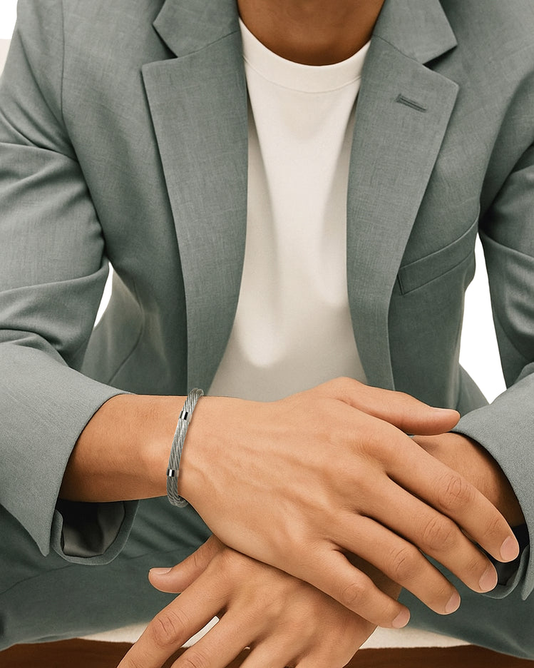 Cable Bracelet Double Row