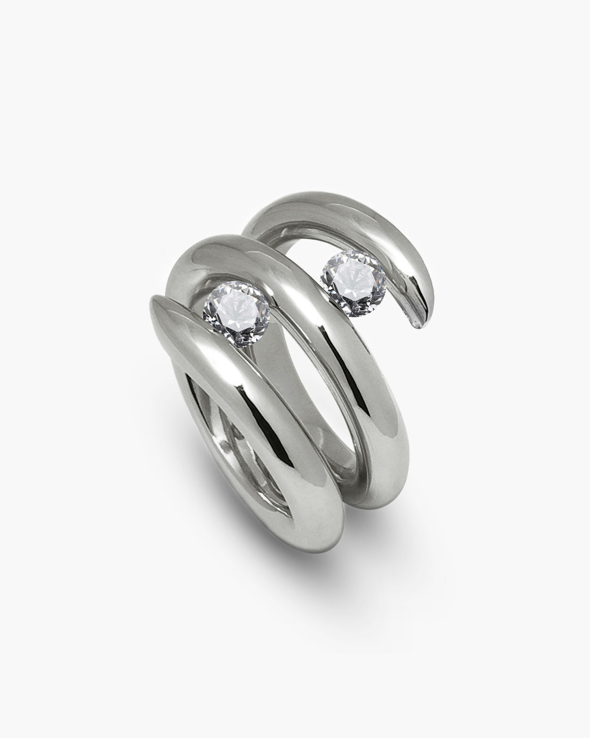 Duetto Double Bypass Tension Set Ring