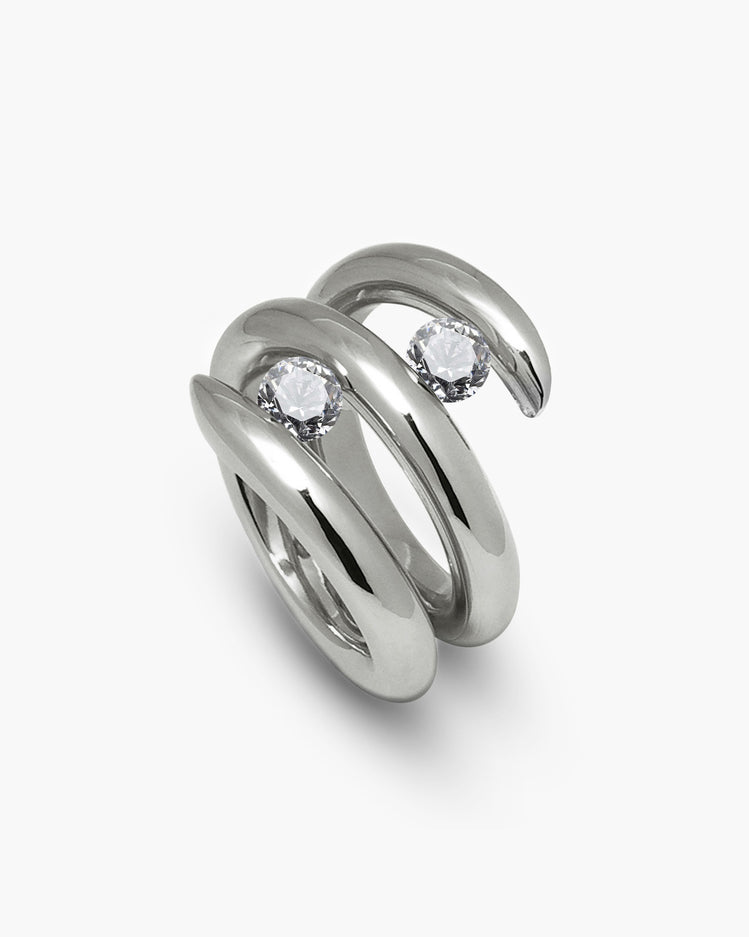Duetto Double Bypass Tension Set Ring