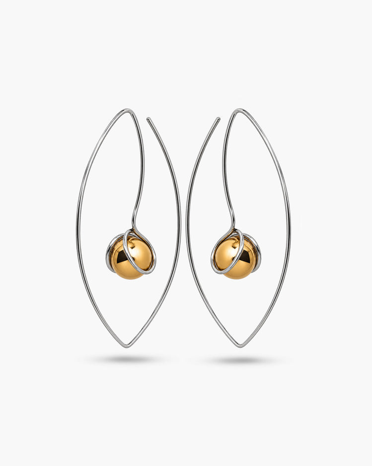 Filo Oval Wire Earrings