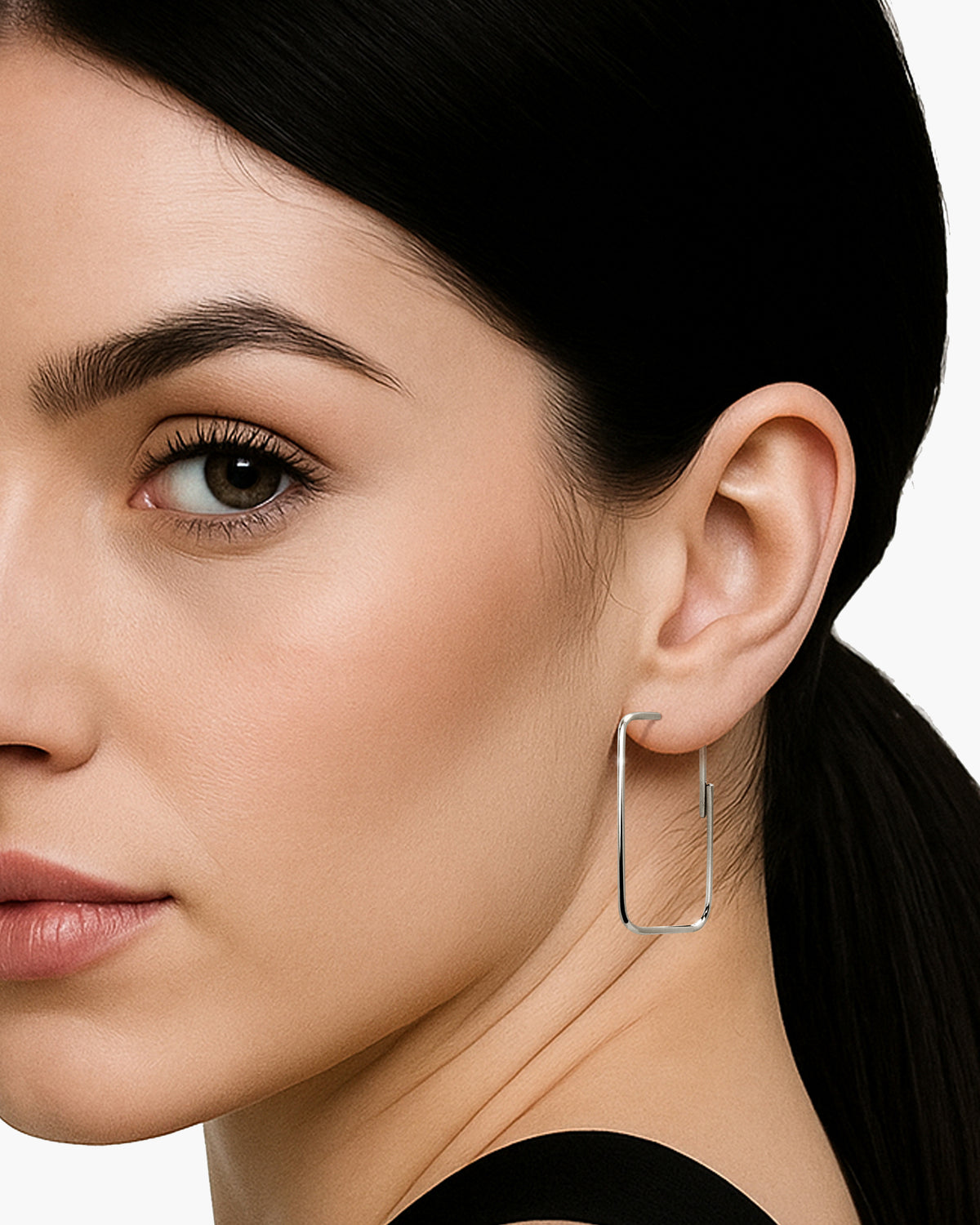 Filo Rectangular Wire Drop Earrings