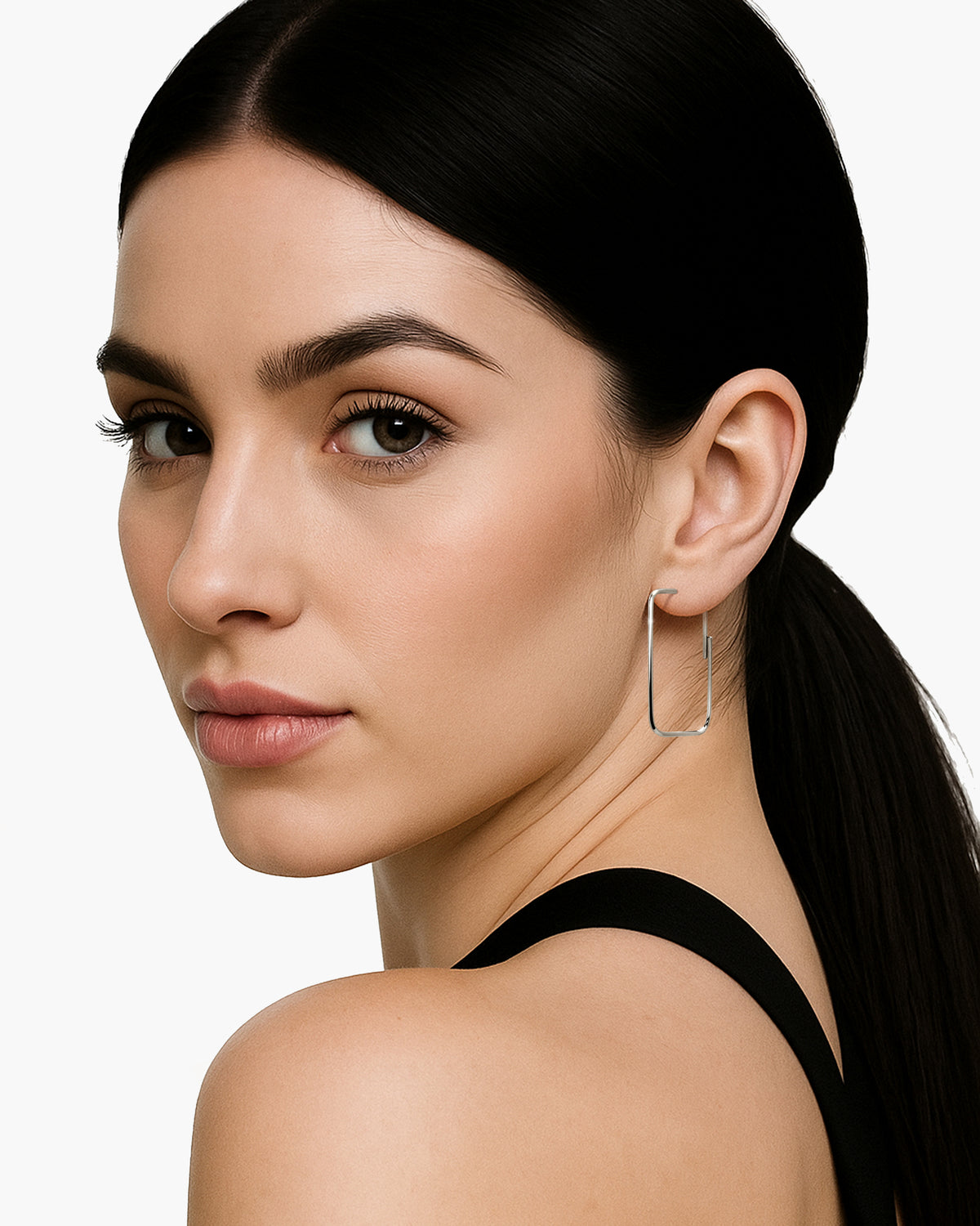 Filo Rectangular Wire Drop Earrings