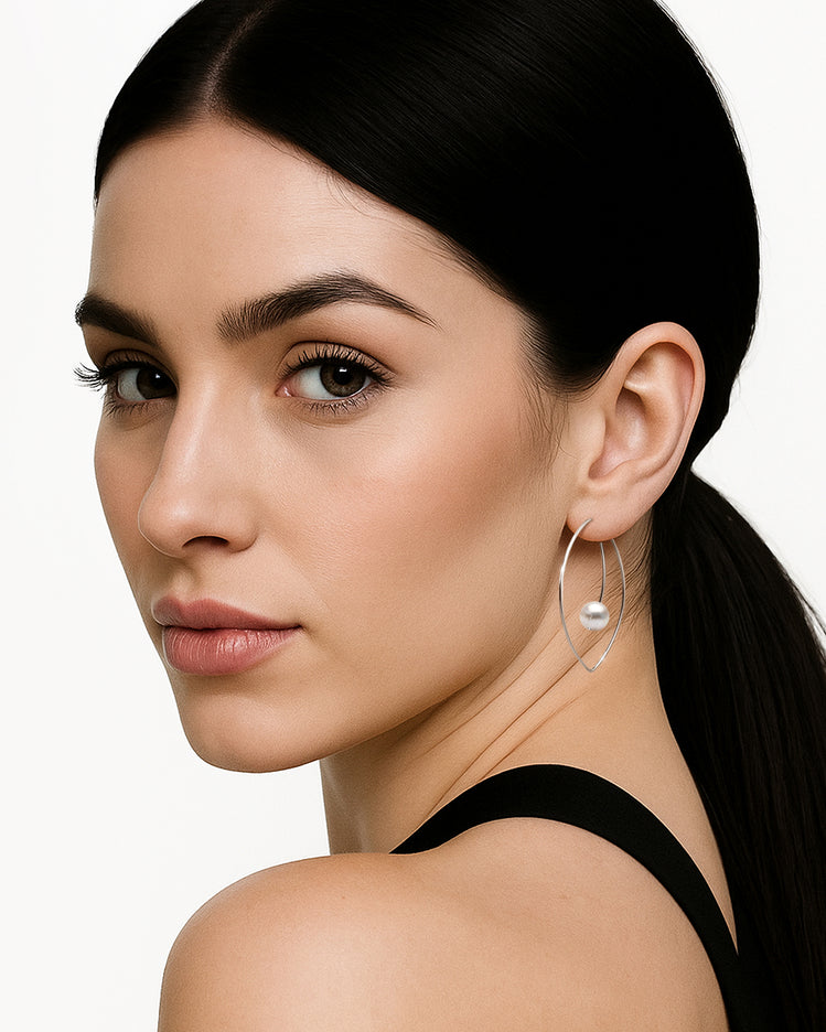 Filo Oval Wire Earrings