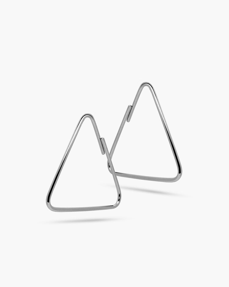 Filo Triangular Wire Drop Earrings