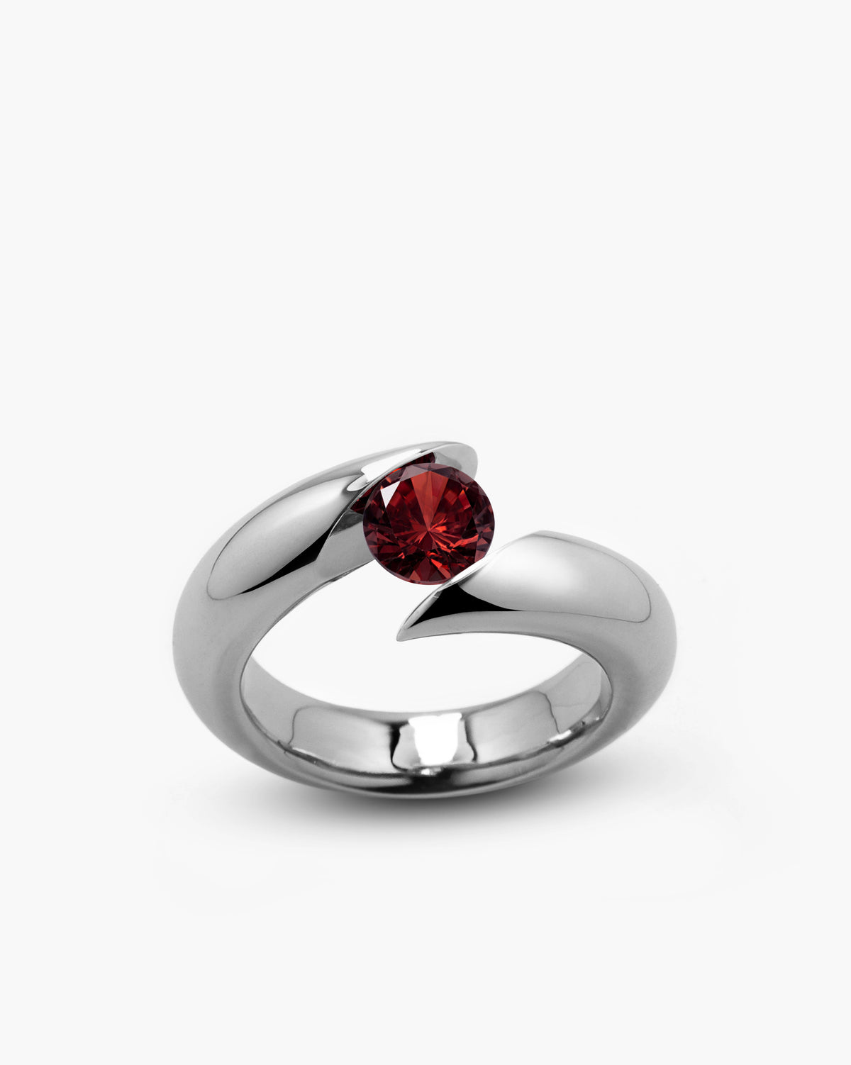 taormina-flusso-tension-set-ring-garnet-front