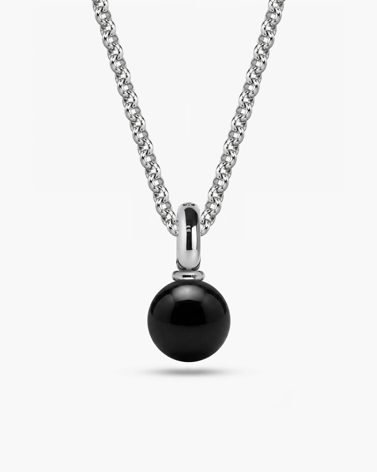 taormina-gocce-bead-pendant-stainless-steel-black-onyx-front