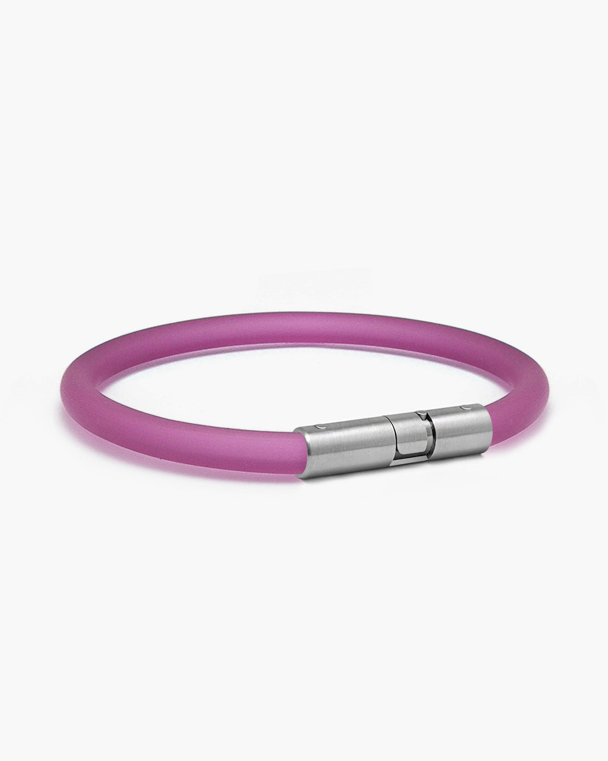 taormina-lauda-purple-rubber-bracelet-twist-bayonet-clasp-5mm