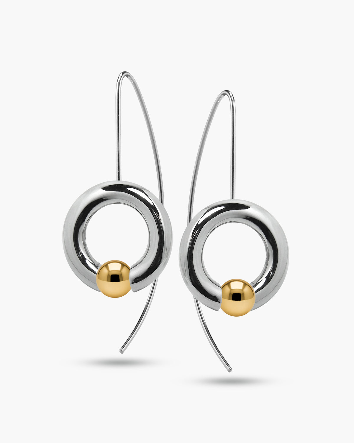 Luna Tension Set Drop Earrings