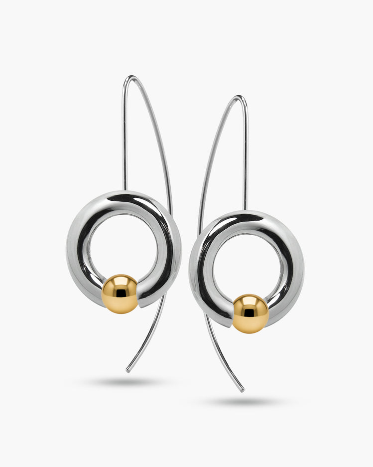 Luna Tension Set Drop Earrings