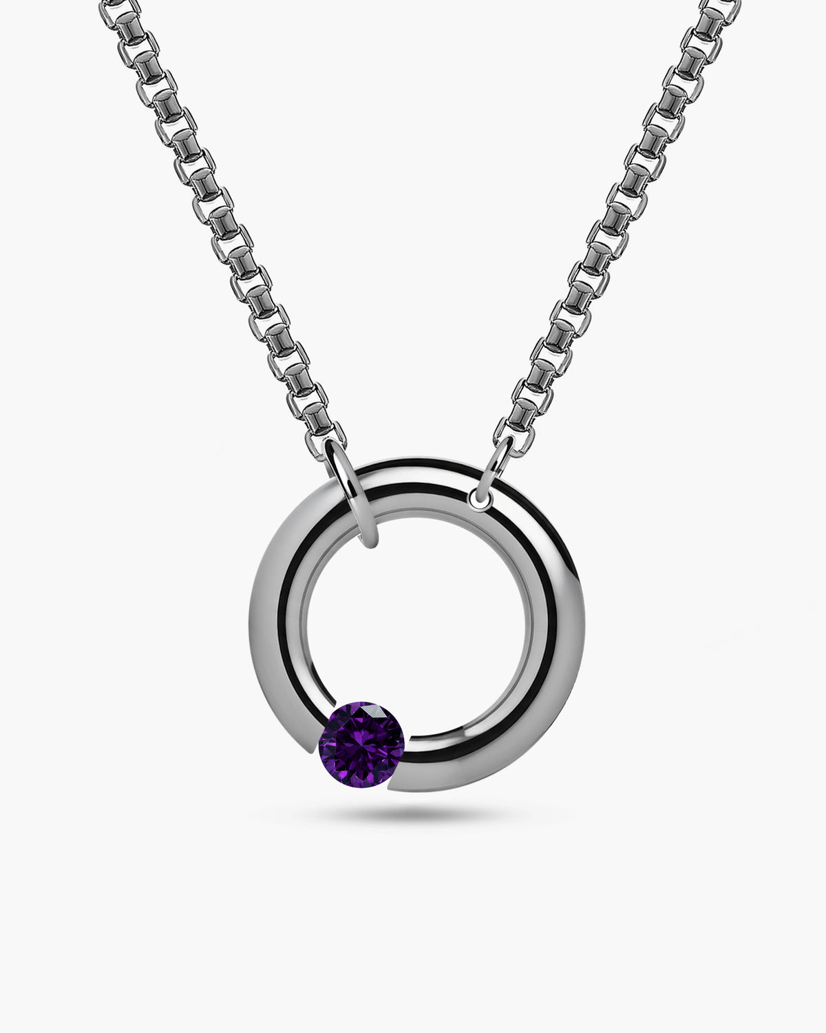 taormina-luna-necklace-stainless-steel-chain-off-center-tension-set-amethyst
