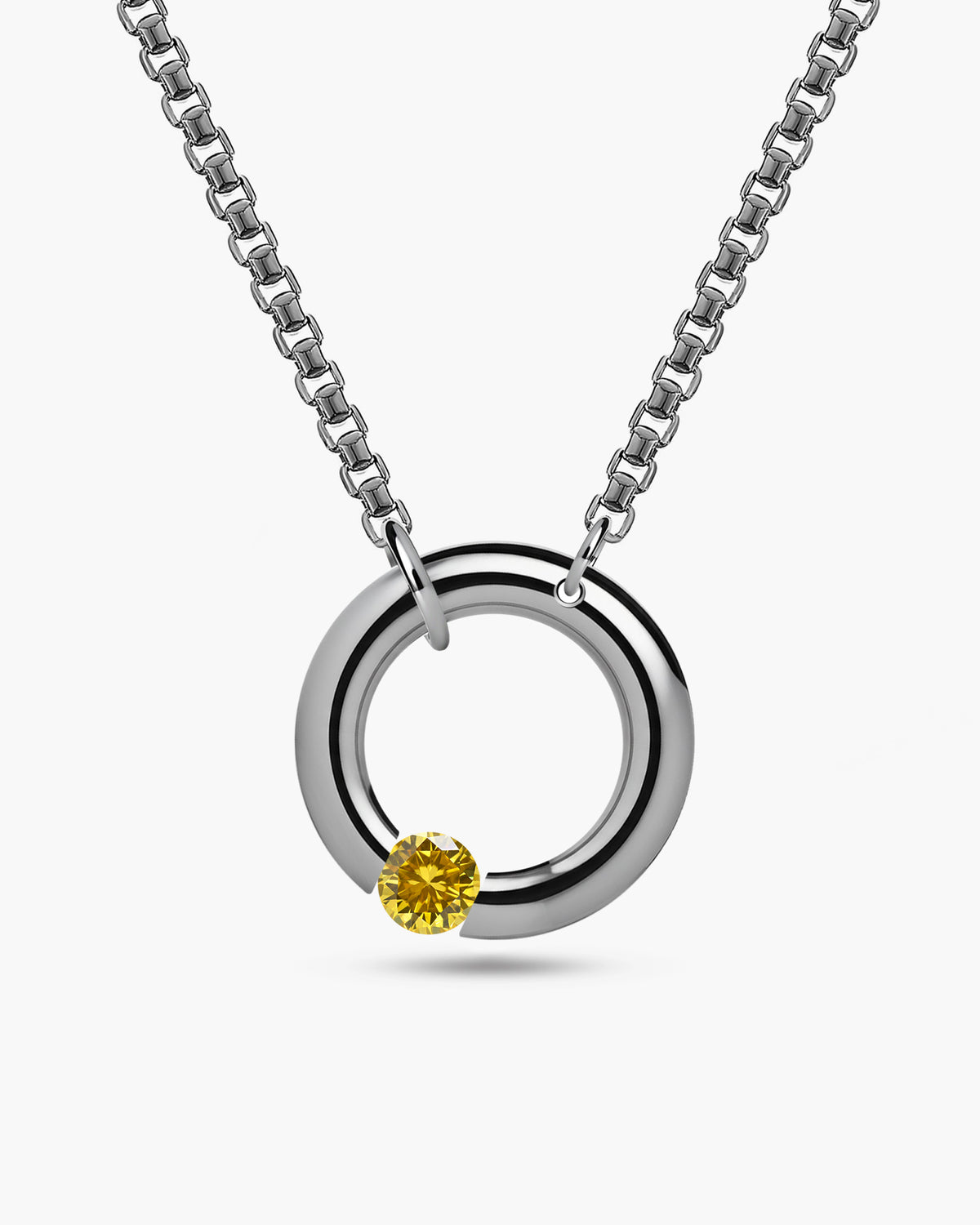 taormina-luna-necklace-stainless-steel-chain-off-center-tension-set-yellow-sapphire