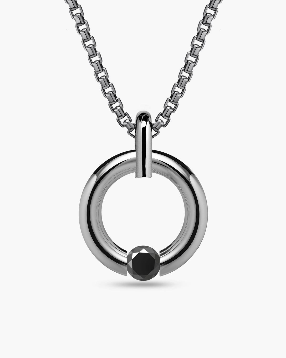taormina-luna-round-pendant-stainless-steel-chain-tension-set-black-onyx-front