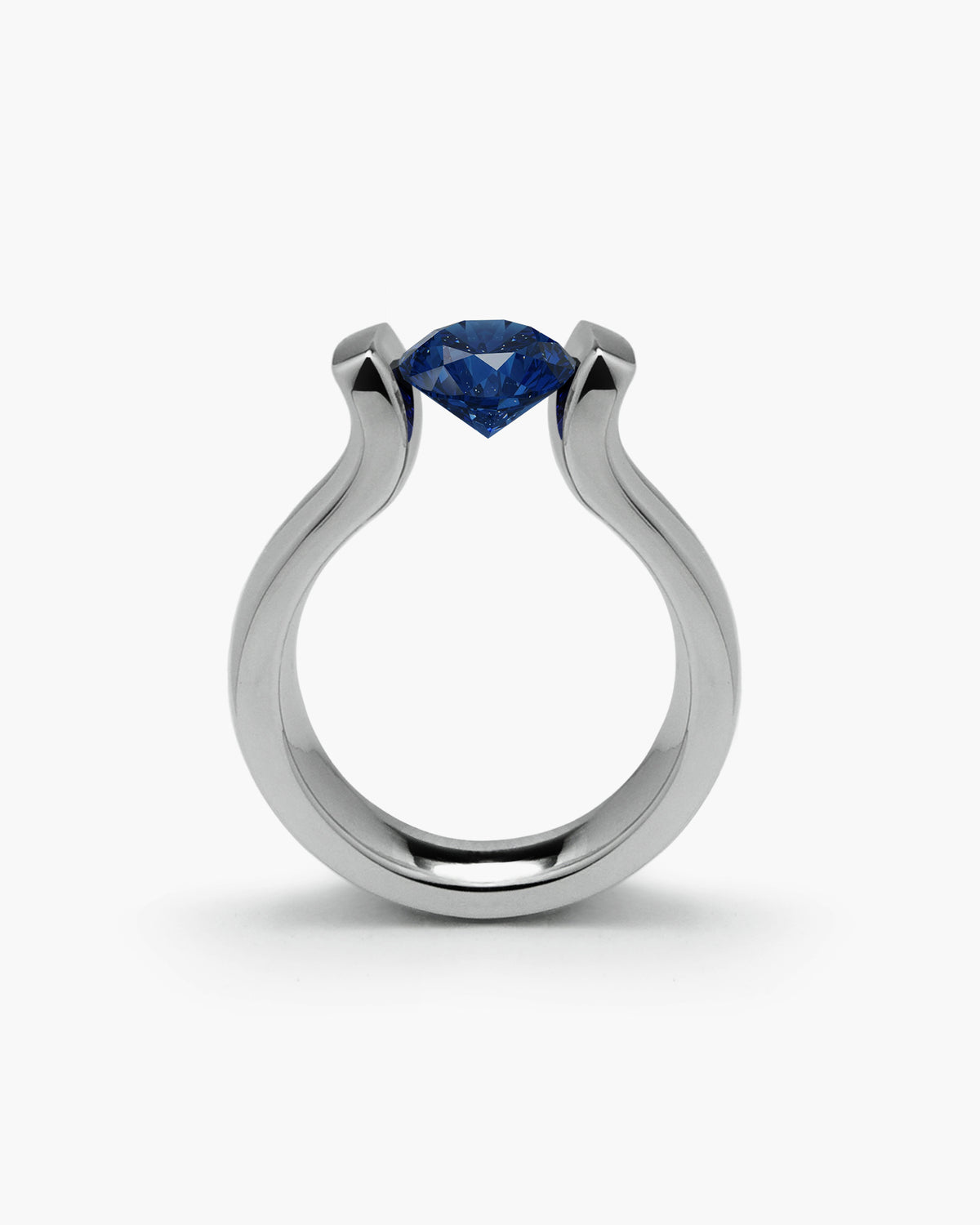 taormina-lyre-tension-set-ring-blue-sapphire-front