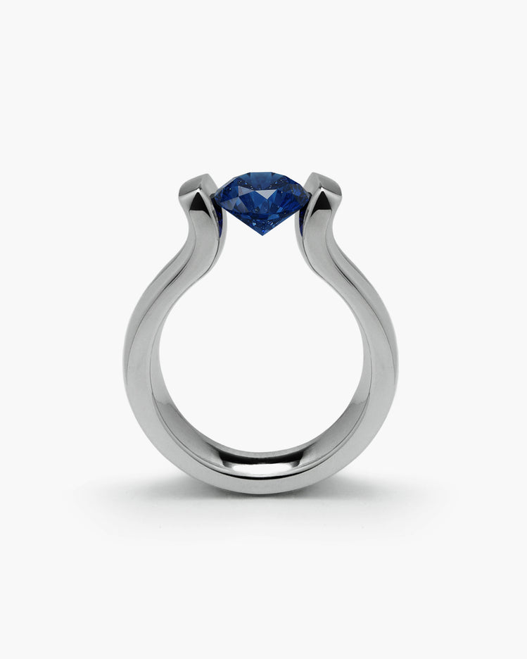 taormina-lyre-tension-set-ring-blue-sapphire-front