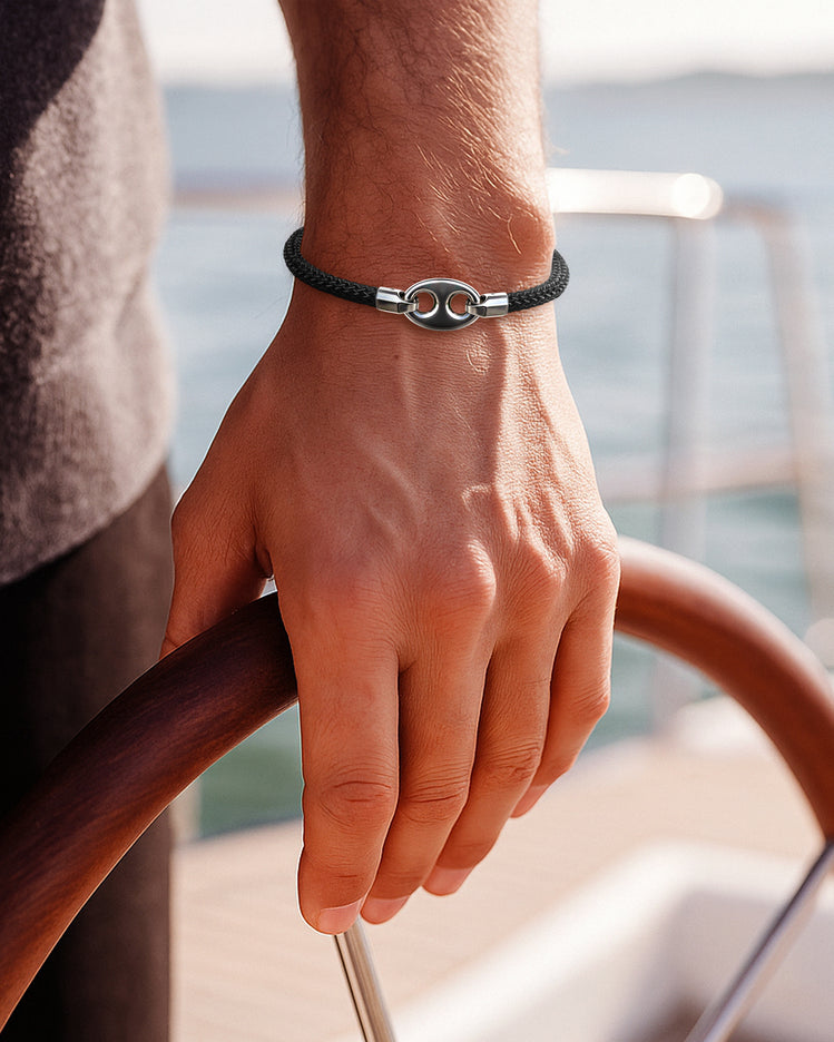 taormina-nautical-cord-bracelet-anchor-link-station-stainless-steel-black-4mm-model