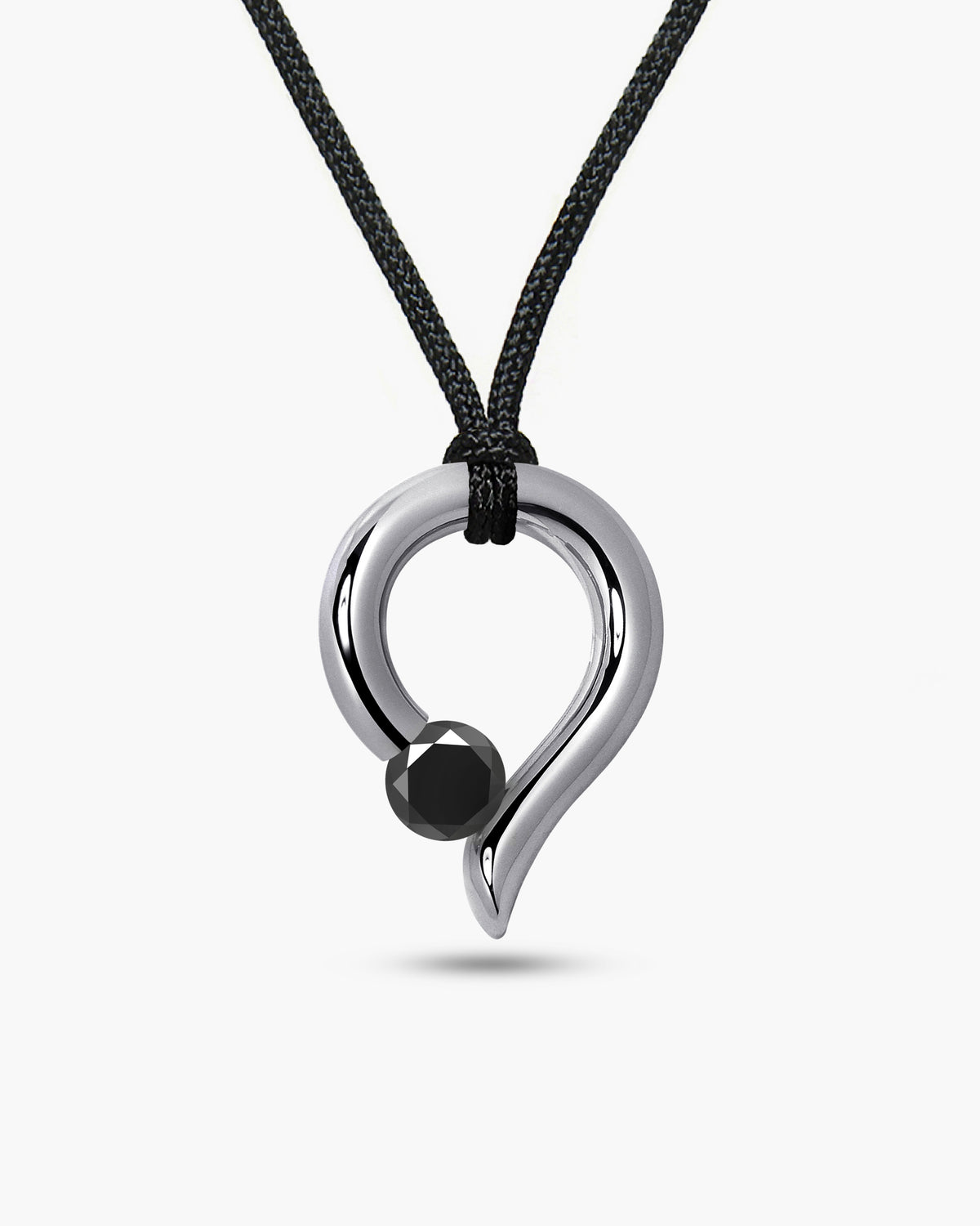 taormina-onde-pendant-stainless-steel-cord-tension-set-black-onyx