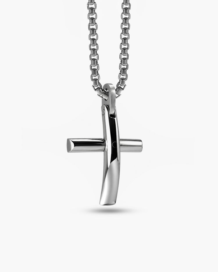Overlap Cross Pendant