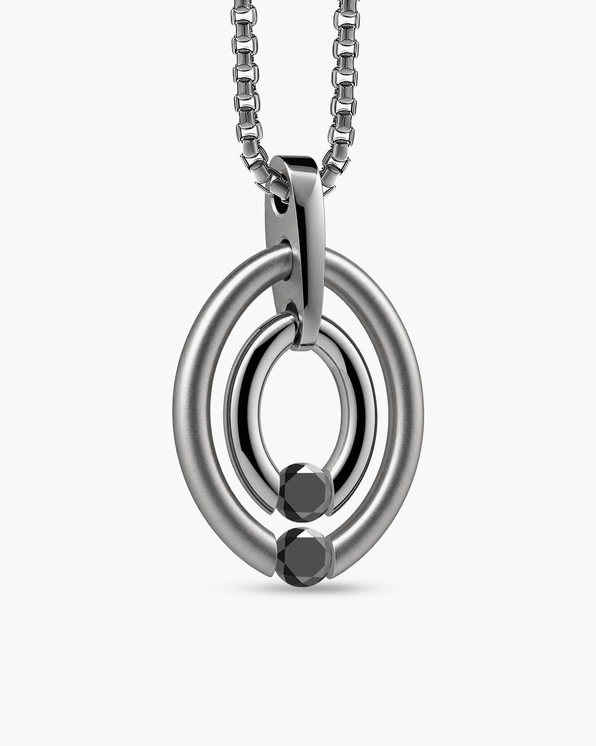 taormina-ovum-double-oval-pendant-stainless-steel-chain-tension-set-black-onyx