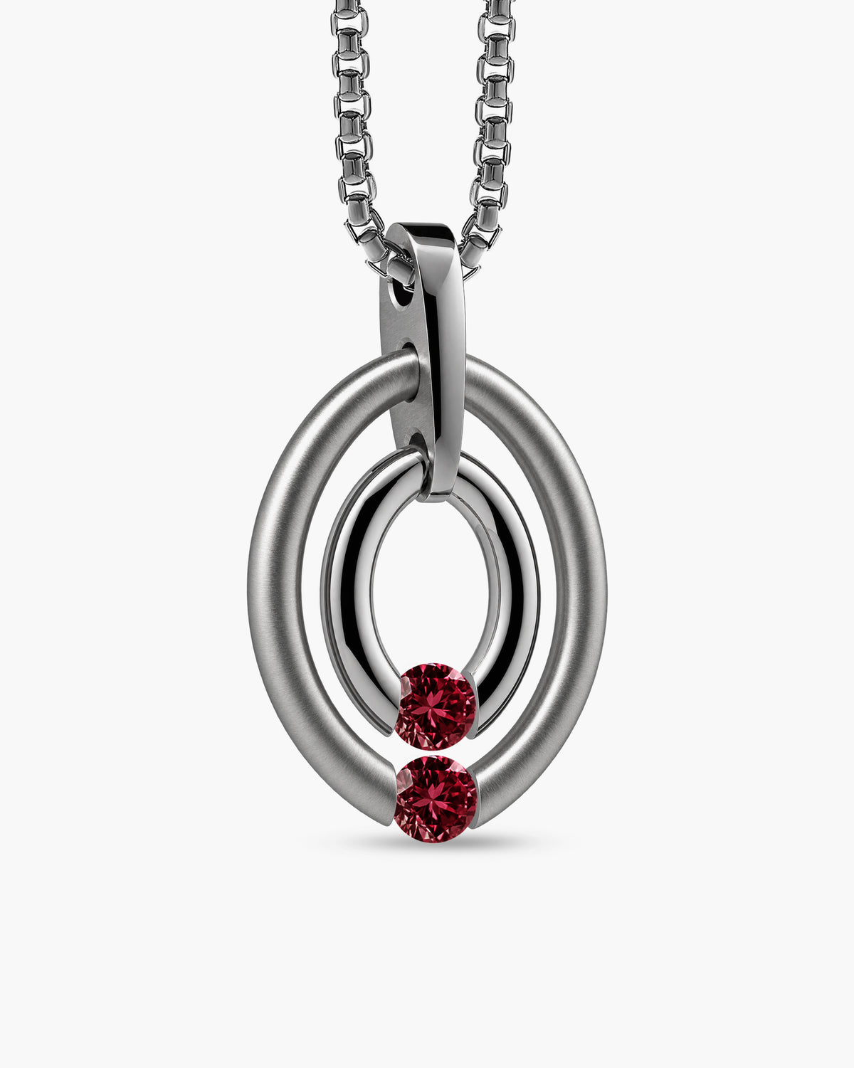 taormina-ovum-double-oval-pendant-stainless-steel-chain-tension-set-garnet