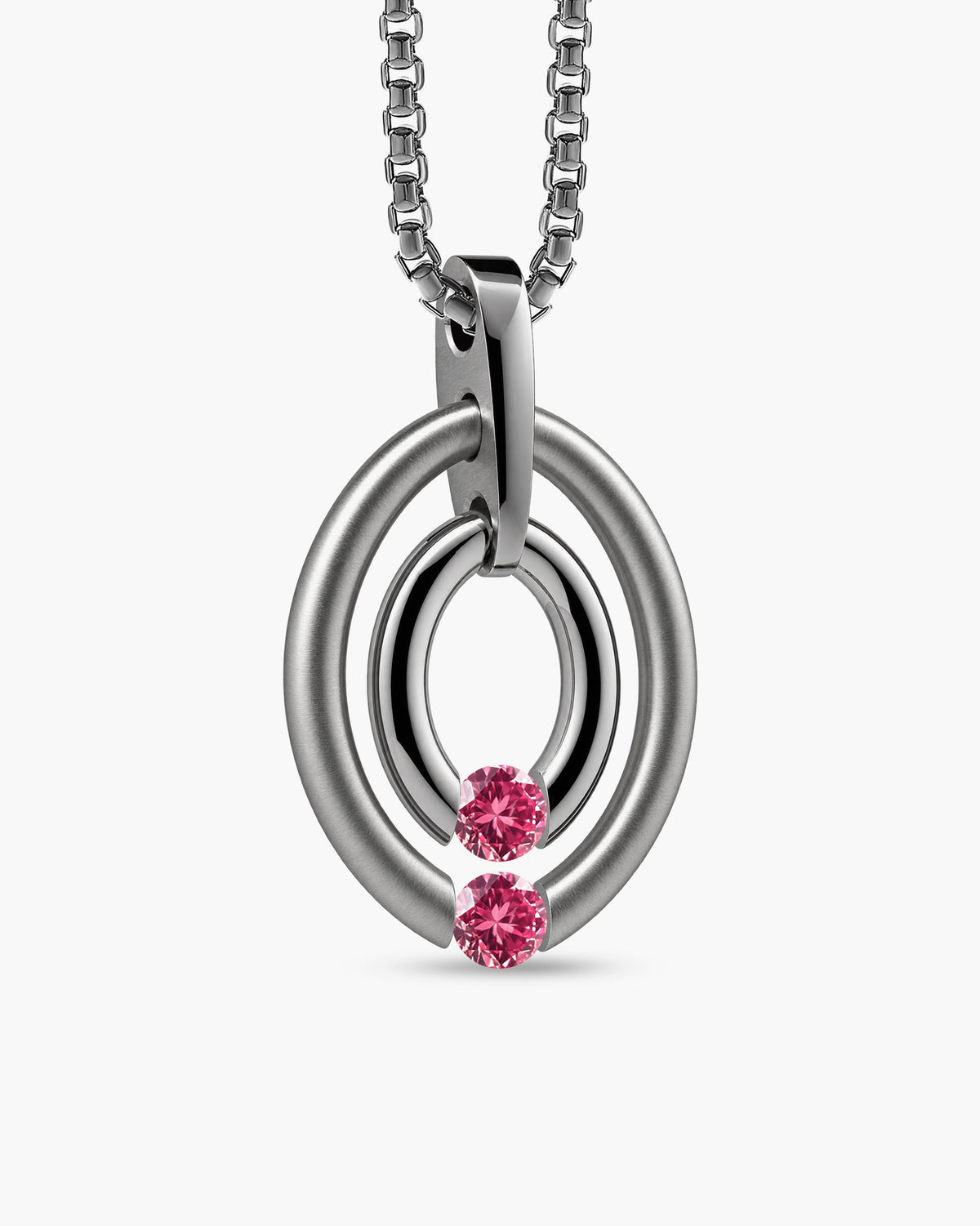 taormina-ovum-double-oval-pendant-stainless-steel-chain-tension-set-pink-sapphire
