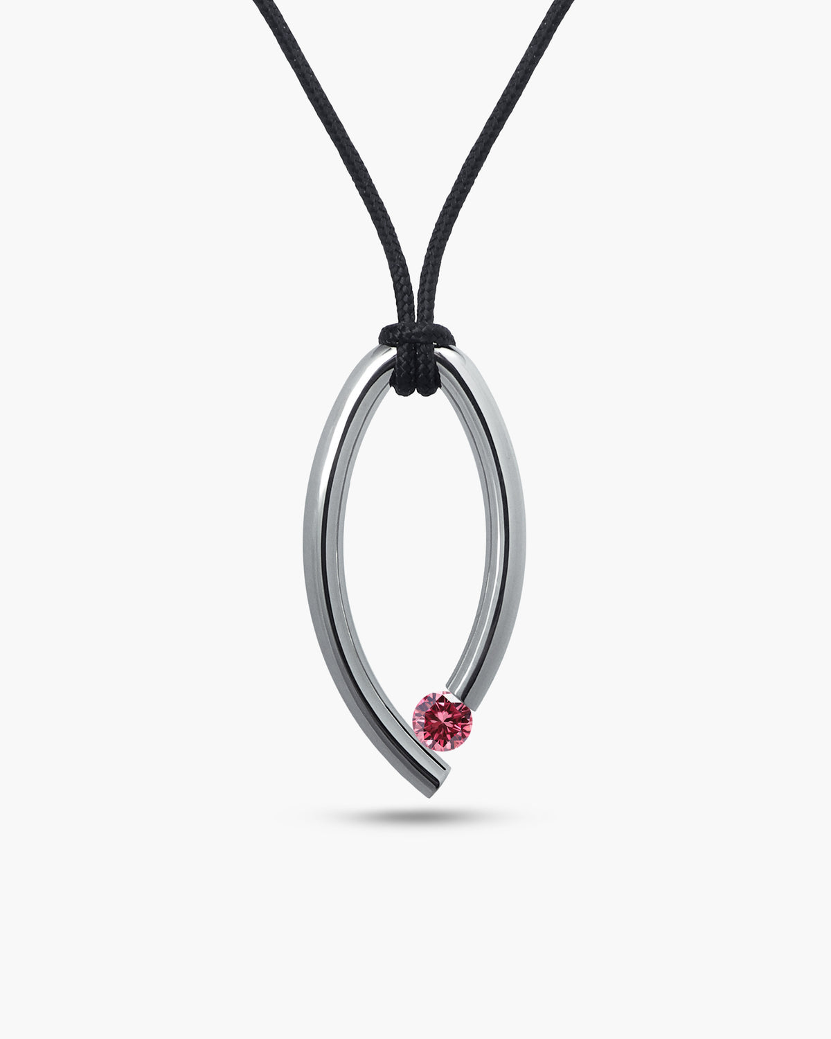 taormina-ovum-oval-pendant-cord-choker-stainless-steel-tension-set-pink-sapphire
