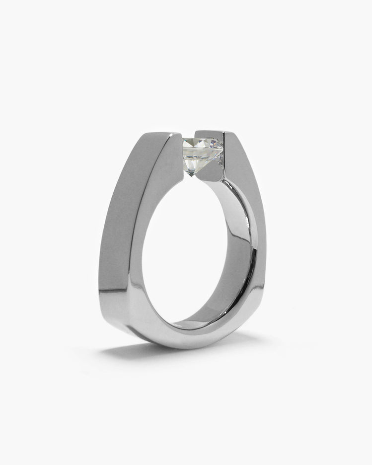 Pyramid Tension Set Ring