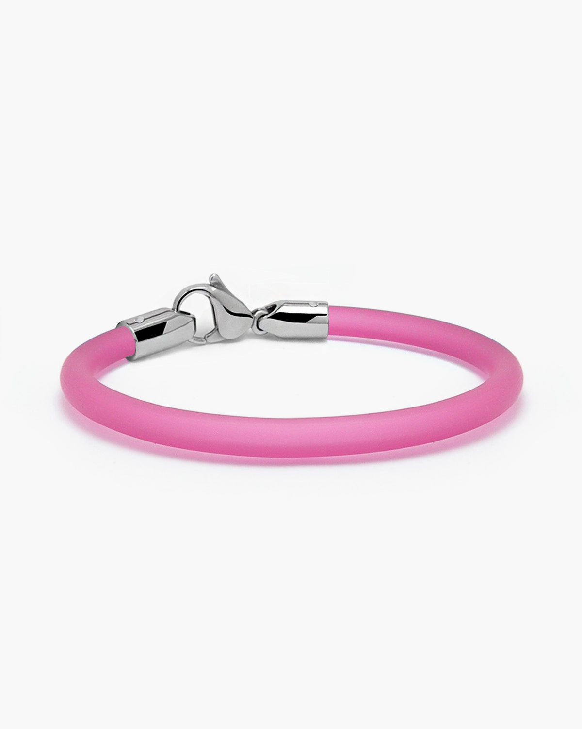 taormina-senna-pink-rubber-bracelet-lobster-clasp-5mm