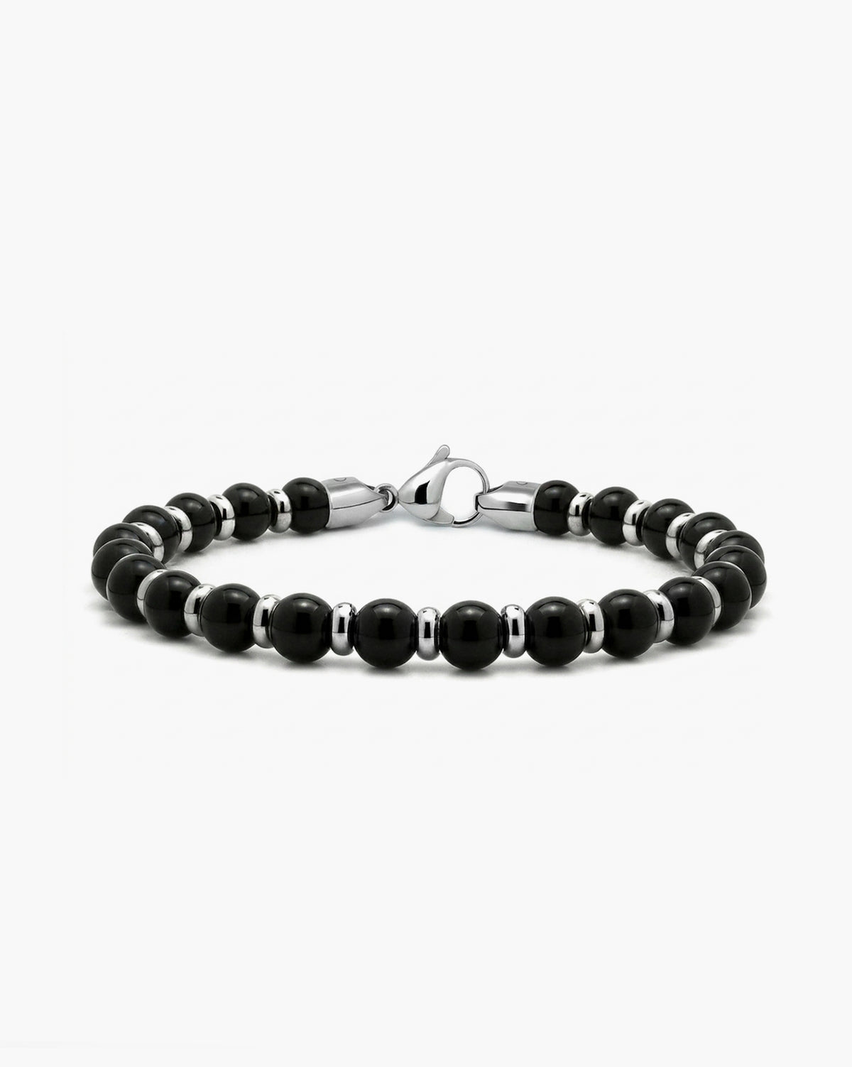 taormina-spiritual-beads-bracelet-stainless-steel-rondels-black-onyx-6mm-front