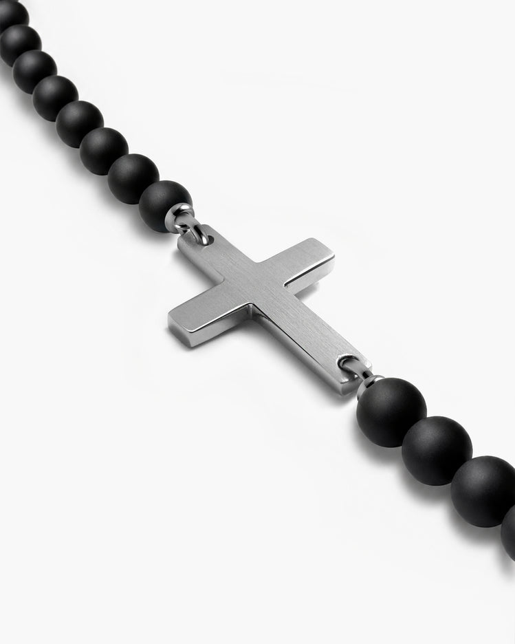 taormina-spiritual-cross-station-beads-necklace-stainless-steel-lobster-clasp-obsidian-4mm-detail