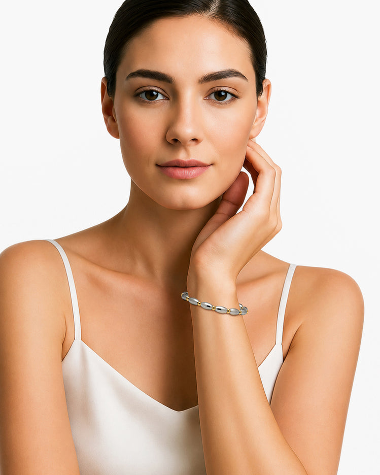 taormina-spiritual-oval-stainless-steel-and-gold-beads-bracelet-model